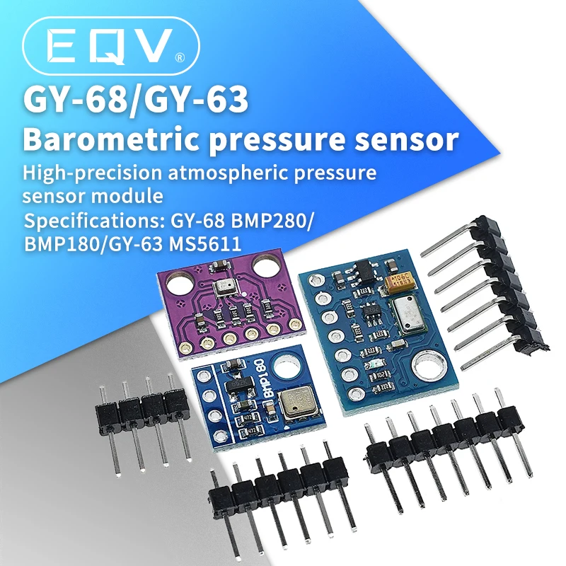 GY-68 GY-63 BMP180 BMP280 GY68 Digital Barometric Pressure Sensor Board Module compatible with BMP085 MS5611 For Arduino