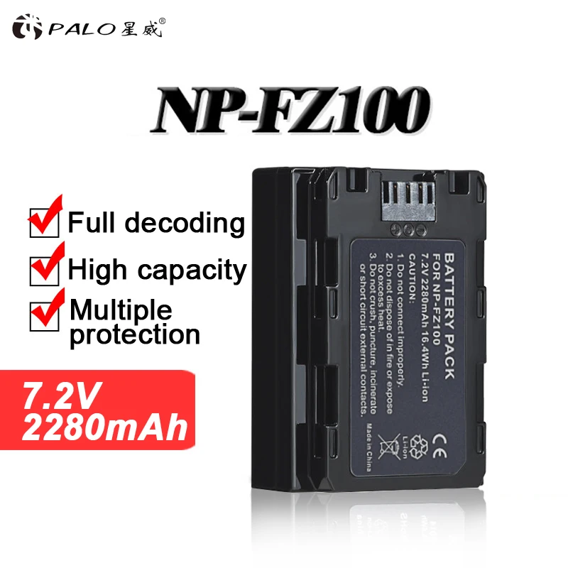 1-4pcs 2280mAh NP-FZ100 NPFZ100 NP FZ100 Battery + LCD Dual USB Charger for Sony A6600 a7m3 a7rm3 a7r3 a9 a9R a7R a7 a7c a7r4