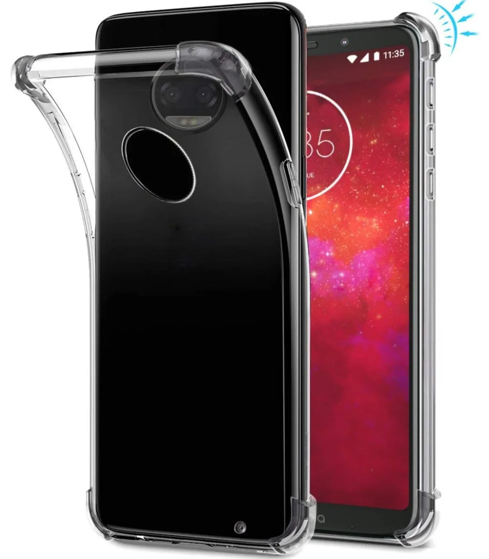 For Moto Z Z2 Z3 Z4 Play Case Heavy Duty Drop-proof Armor Clear Soft TPU Back Case Cover for Motorola Moto Z3 Play ZPlay Z2Play