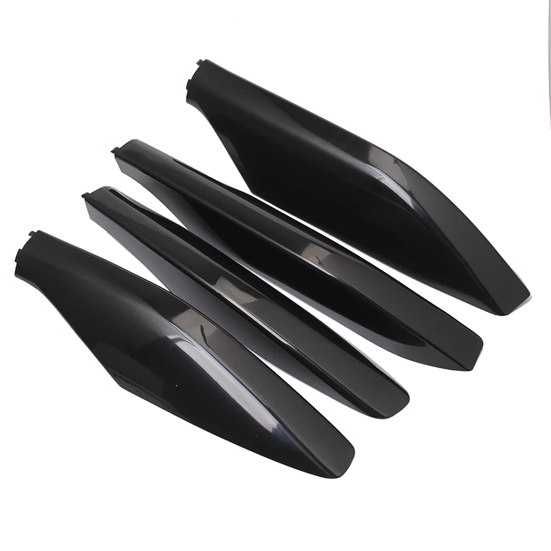 Black ABS Roof Rack Bar Rail End Protection Cover Shell 4PCS For Toyota Land Cruiser Prado Fj120 2003-2005 2006 2007 2008 2009