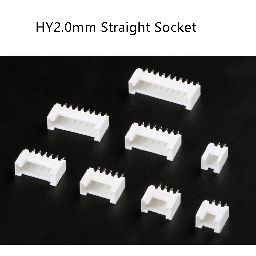 HY2.0mm Connector Female Straight Needle Socket With Lock 2/3/4/5/6/7/8/10P