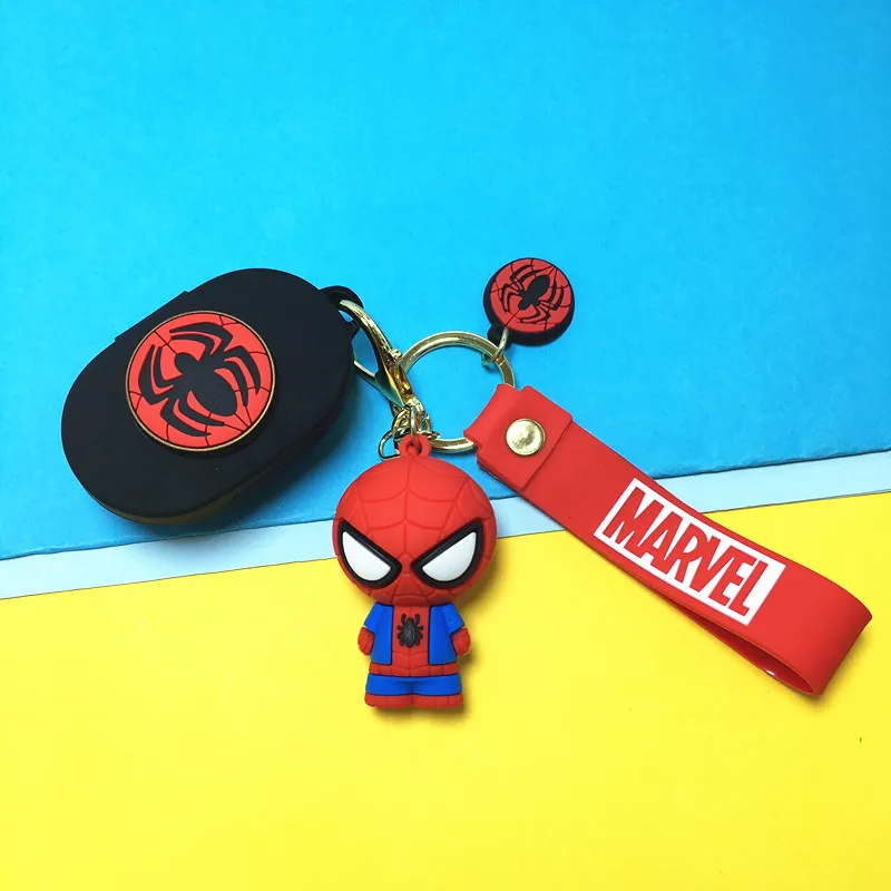 حافظة لهاتف شاومي ريدمي إيردوتس 1/2 من السيليكون الناعم مزودة بسماعة رأس لاسلكية مزودة بتقنية البلوتوث ومزودة بسلسلة مفاتيح