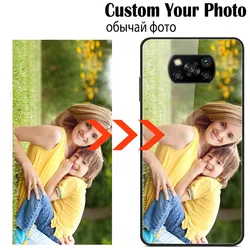 Personalized Photo Custom Cases For Xiaomi Poco X3 Pro X4 Pro 5G X3 NFC X 3 GT Cover DIY Phone Picture Design Glass TPU Coque