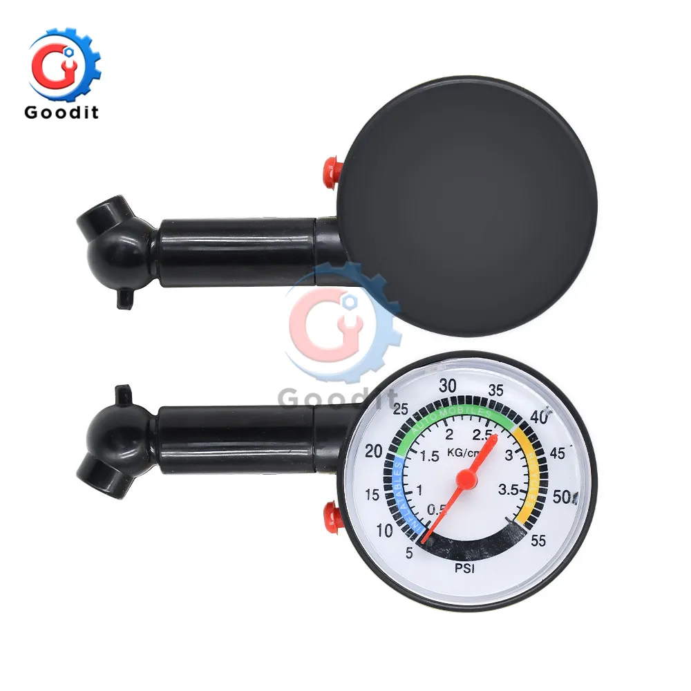 Car Tyre Tire Pressure Gauge For Car Auto Motorcycle Truck Bike Dial Meter Vehicle Tester Pressure Tyre Measurement Tool Meter