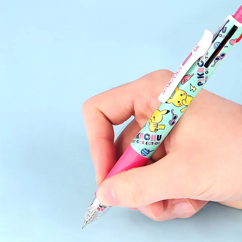 Stylo gel multifonctionnel de dessin animé japonais Zebra Limited, crayon mécanique, papeterie pour étudiants, 4 + 1, 0.4mm, 0.5mm, 1 pièce