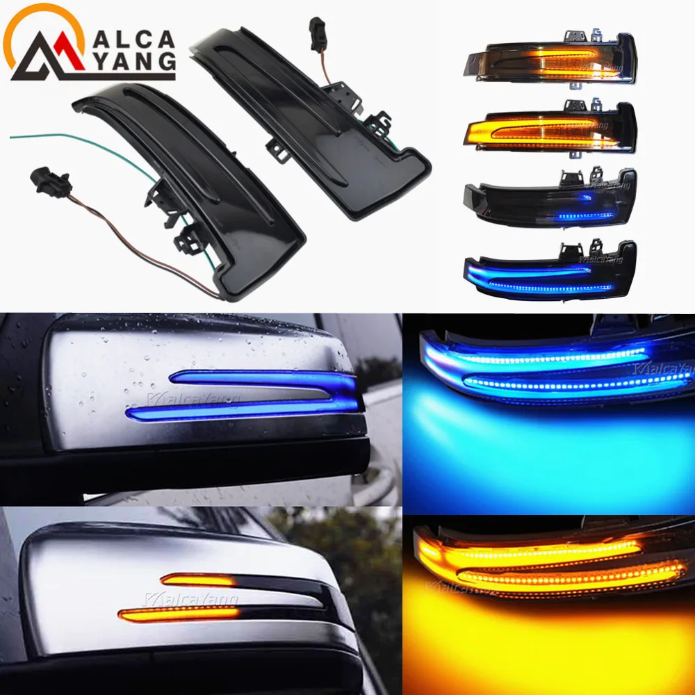 A Pair Car Rear View Mirror Turn Signal Light For Mercedes-Benz W221 W212 W204 W176 W246 X156 C204 C117 X117 LED Blinker Lamp