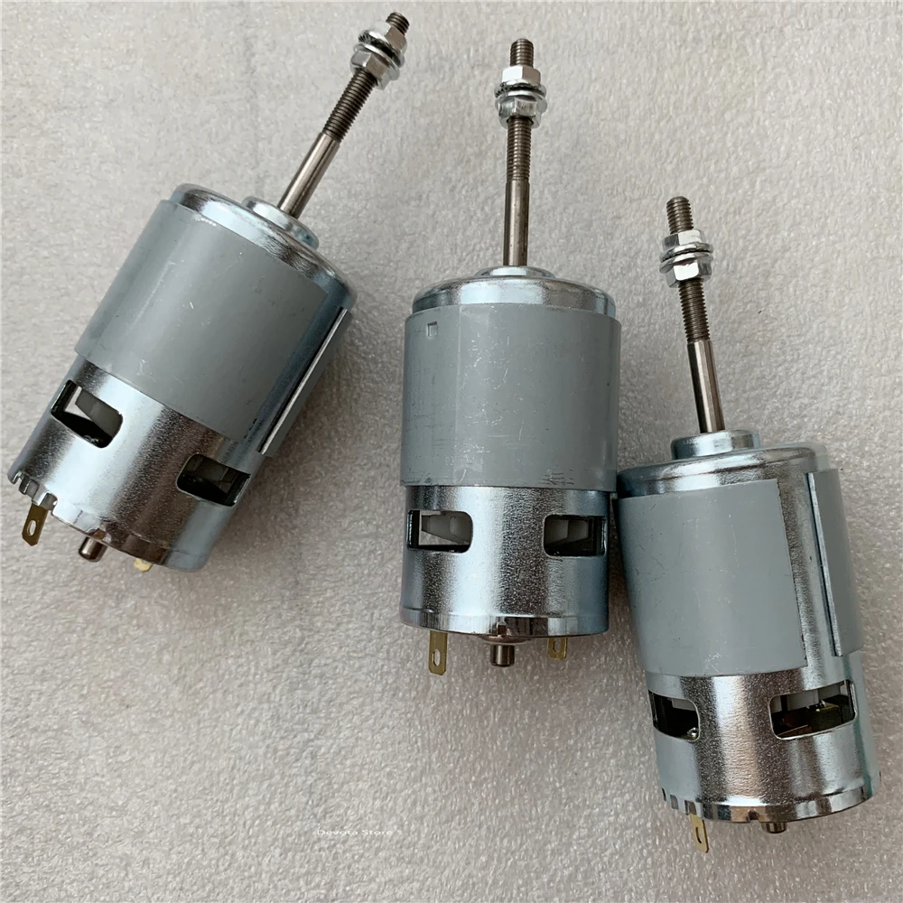 Lawn Mower 775 DC motor 6V 12V 6000RPM 24V 12000RPM Double-bearing screw thread 50MM long shaft motor