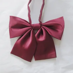 School Dresses Bow Tie For Girl Jk Uniforms Collar Butterfly Cravat Sailor Suit Pure Color School Student Accessories Neckties