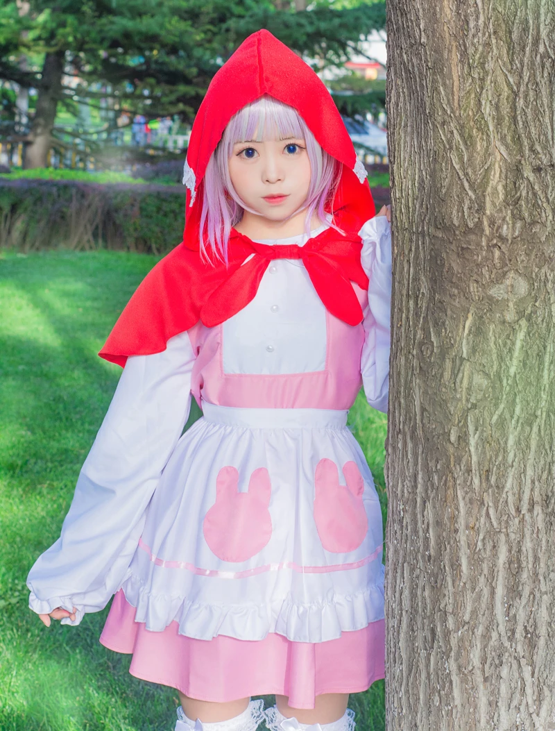 Miss Kobayashi's Dragon Maid Kamui Kanna Hood Lolita Cute Dress Uniform Outfits Anime Cosplay Costumes