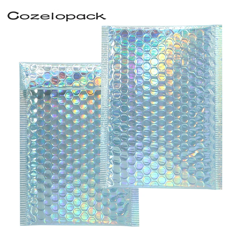 10PCS Metallic Foil Bubble Mailer Makeup Gift Bag  Colorful Padded Packaging Bubble Mailer Padded Shipping Mailing Ship Envelope