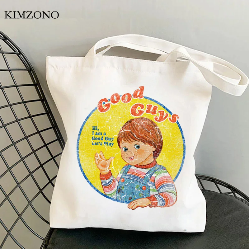 Chucky shopping bag shopper tote cotton jute bag shopping bag bolsas reutilizables foldable sac cabas custom