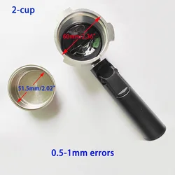 51Mm Onder Druk Koffie Handvat Filterhouder En Filter Mand Voor Professionele Espresso Maker Accessoire