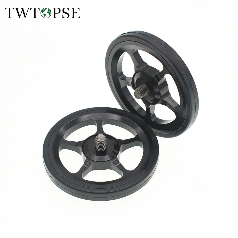 TWTOPSE Cycling Bike Camp PIKES Rack Triangle Easy Wheel For Brompton Folding Bike Bicycle Easywheel Titanium Bolts 3SIXTY AL45