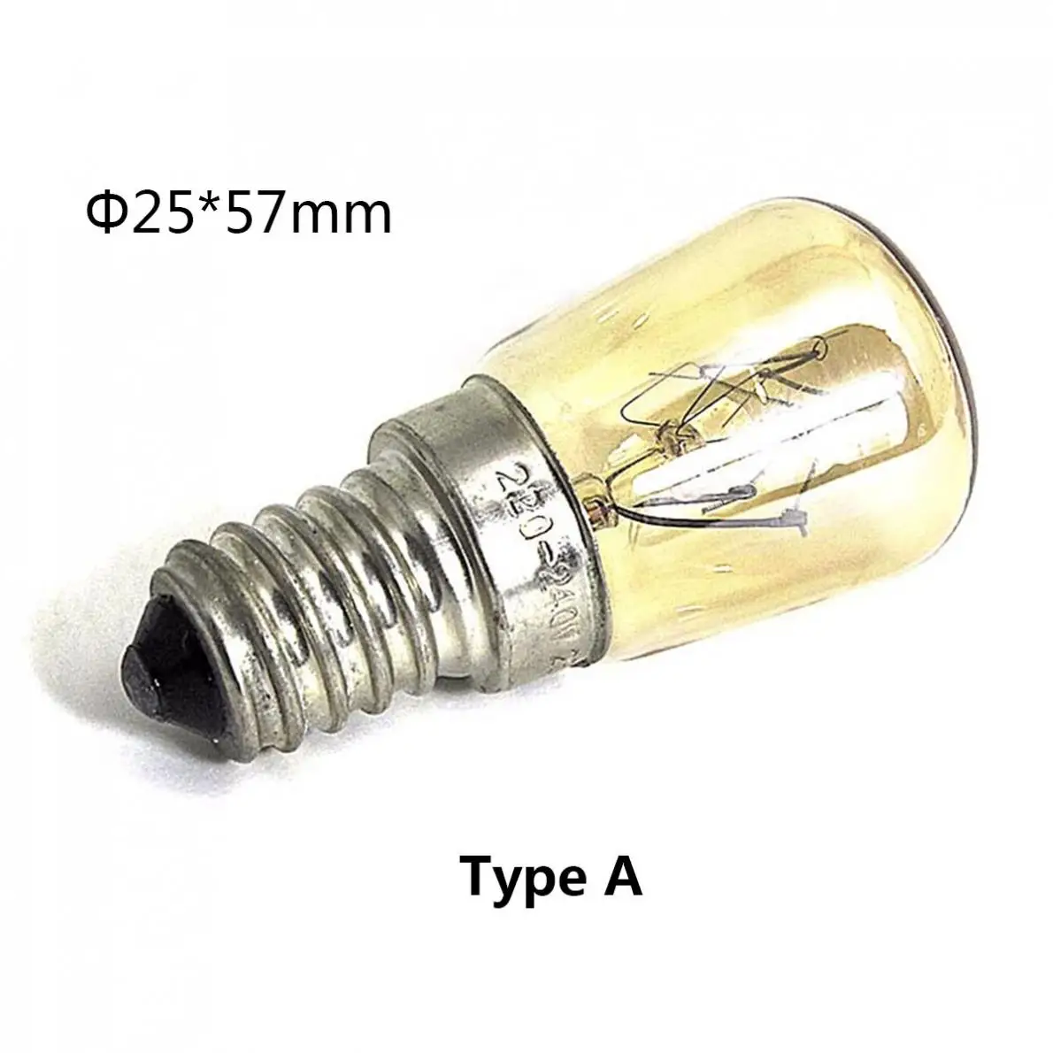25W 220-240V Oven Bulb High Temperature Bulb E14 300 Degree Oven Toaster Steam Light Bulb Cooker Hold Lamp