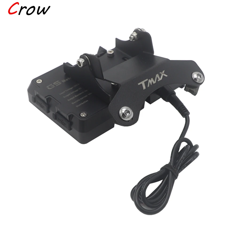 TMAX 560 Motorcycle Windscreen Phone Navigation Bracket USB Wireless Charging Mounting Holder For YAMAHA T-MAX 560 Tmax560 2017-