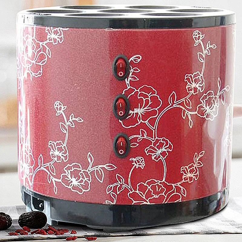 Máquina de salsichas elétrica com sete buracos, uso comercial, salsicha elétrica com pacote automático para negócios em casa, equipamento de lanche