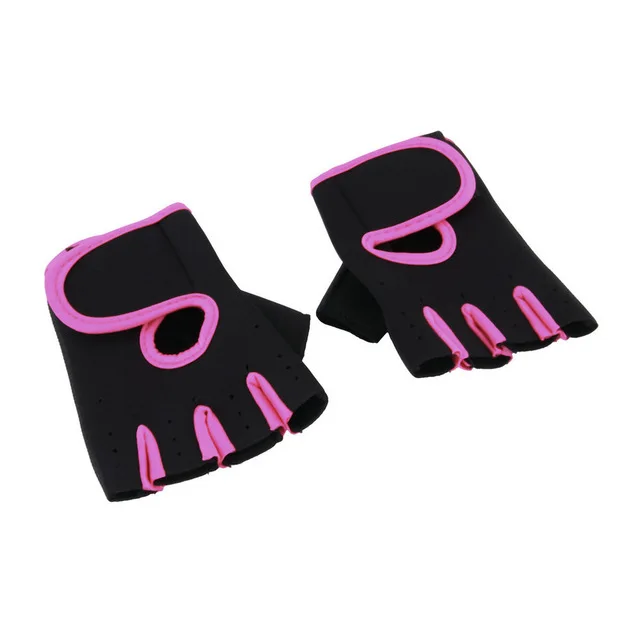 Guantes de gimnasio antideslizantes para hombre y mujer, manoplas de medio dedo, aptas para entrenamiento, culturismo, levantamiento de pesas, sin