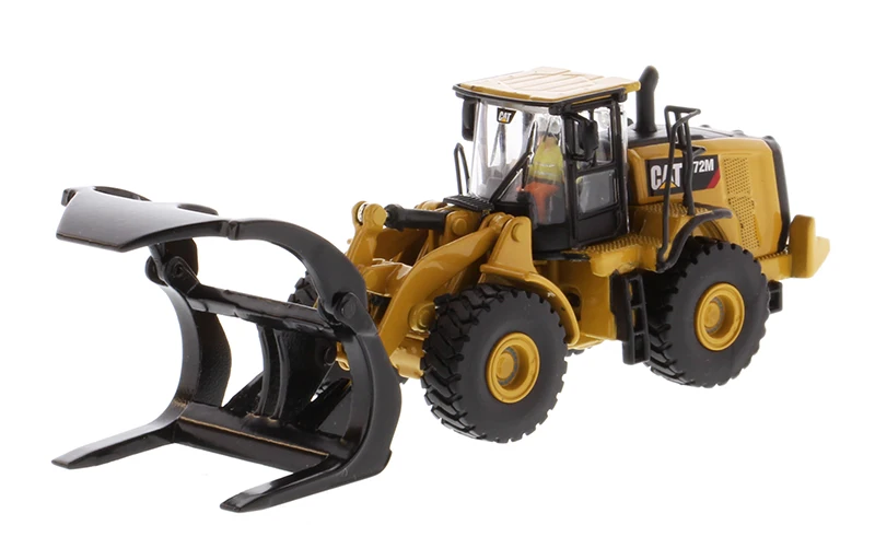 DM CatTerpillar 1/87 Cat 972M Wheel Loader dengan garpu Log seri garis tinggi HO skala 85950 oleh Diecast master untuk koleksi