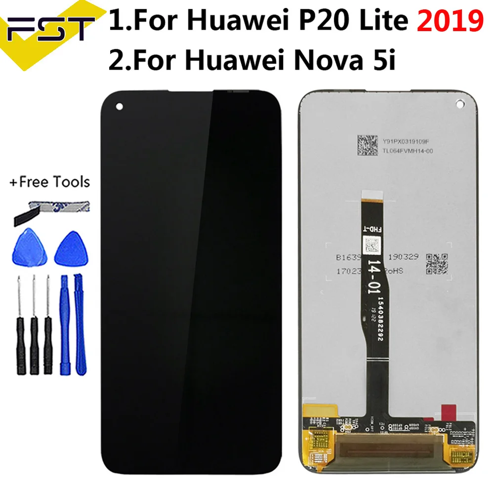 

6.4'' For Huawei P20 Lite 2019 / Nova 5i GLK-LX1 GLK-LX2 GLK-LX3 LCD Display +Touch Screen Digitizer Assembly For P20Lite 2019