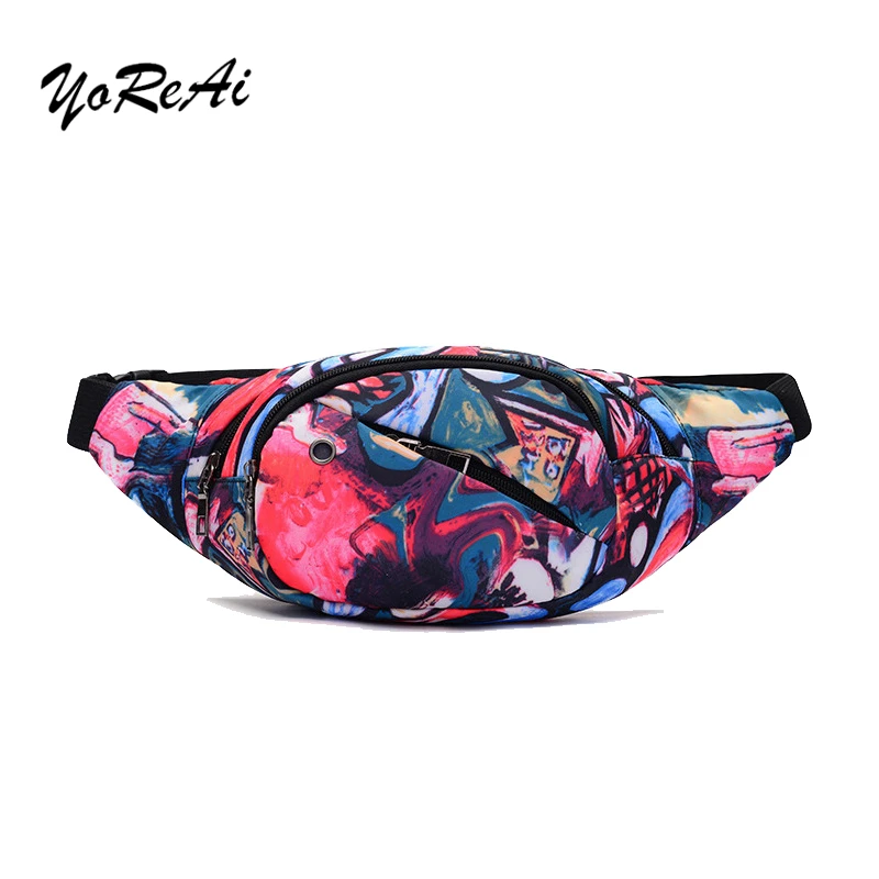 Printed Pillow Women's Waist Bag Waterproof Belt Bags for Ladies Travel Phone Case Belt Wallet Fanny Packs Female Chest Hip Bags