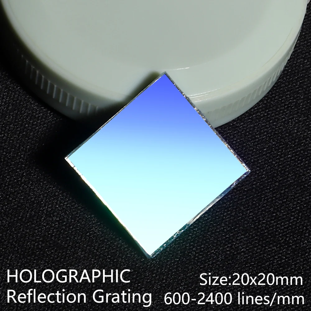 

Plane holographic reflection grating 600-2400 line/mm physical optics instrument spectrometer Spectroscopic interference 20x20mm