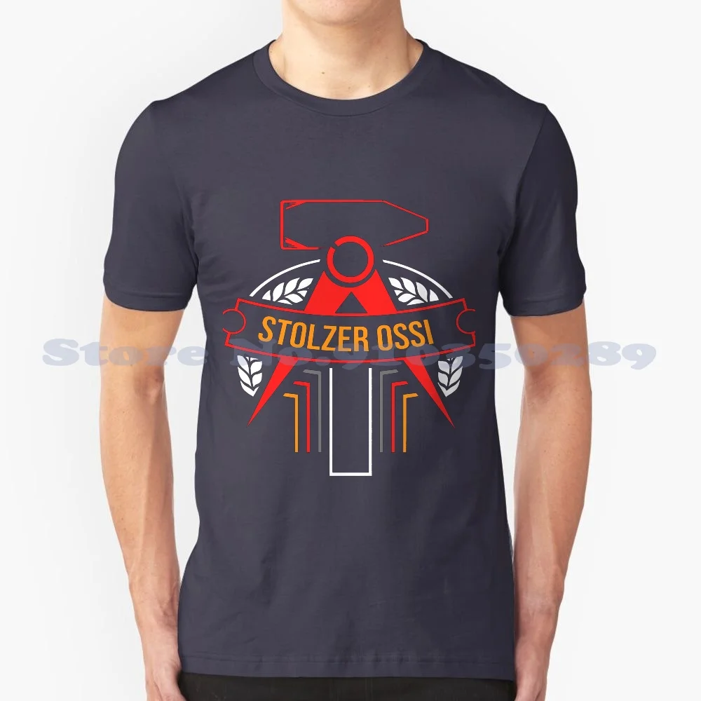 Stolzer Ossi Ddr Ostdeutschland 100% Cotton T-Shirt Ddr Ostdeutschland Ossi Wessi Ostalgie Osten Sachsen Wiedervereinigung