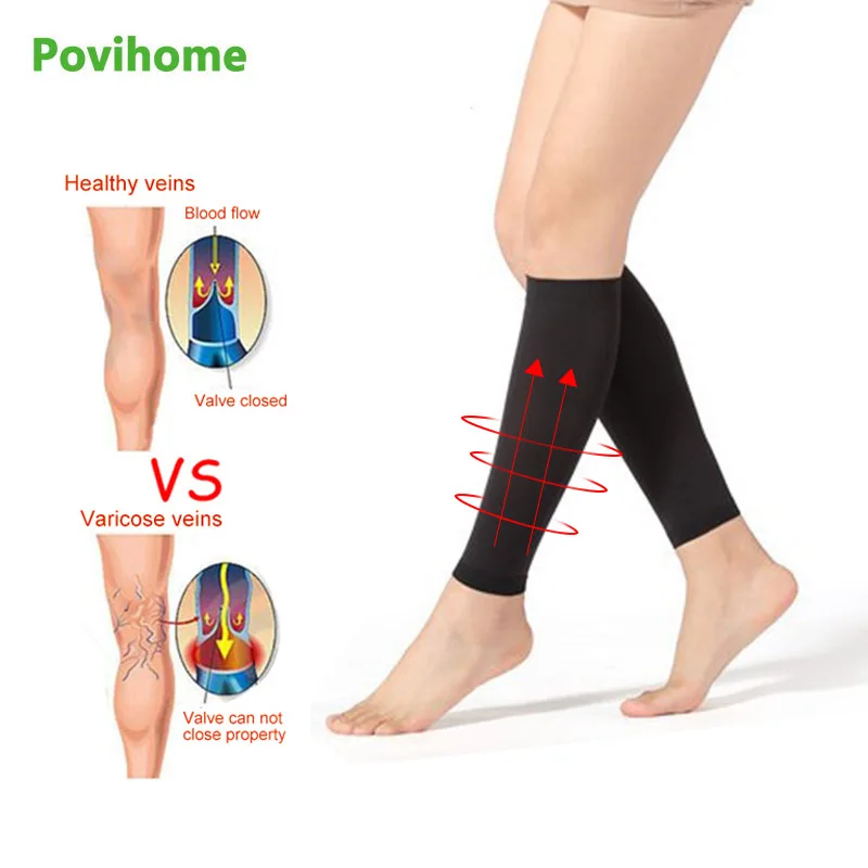 1Pair Varicose Veins Socks Treat Phlebitis Vasculitis Compression Stock Varicose Leg Pain Relief Breathable Elasticity Slim Sock