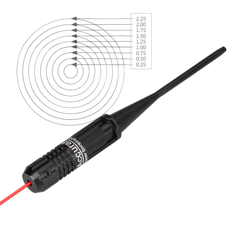 PPT Tactical Laser Bore Sight collimator sights colimador red dot lasers fits 0.22 to 0.5 handguns/rifles HS20-0036