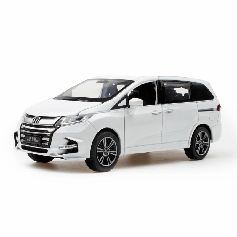 1/32 Honda Odyssey Alloy Die Cast Model Toy Car Simulation Sound Light Pull Back MPV Toys Vehicle Christmas gifts