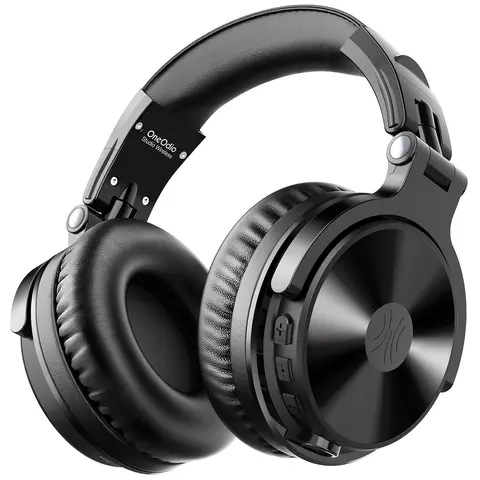 Oneodio Pro C Wireless Headphones 110H PlayTime, Bluetooth 5.2, Foldable Comfortable Fit, Deep Bass Stereo Earphones with Mic