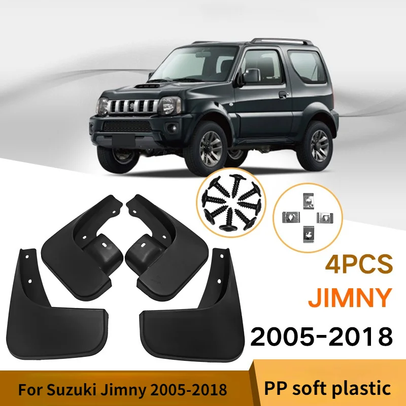 Car Mud Guards Car Exterior Protect Decoration Splash Flaps Mudguards Car Accessories for Suzuki Jimny 2005-2018 Mudguards