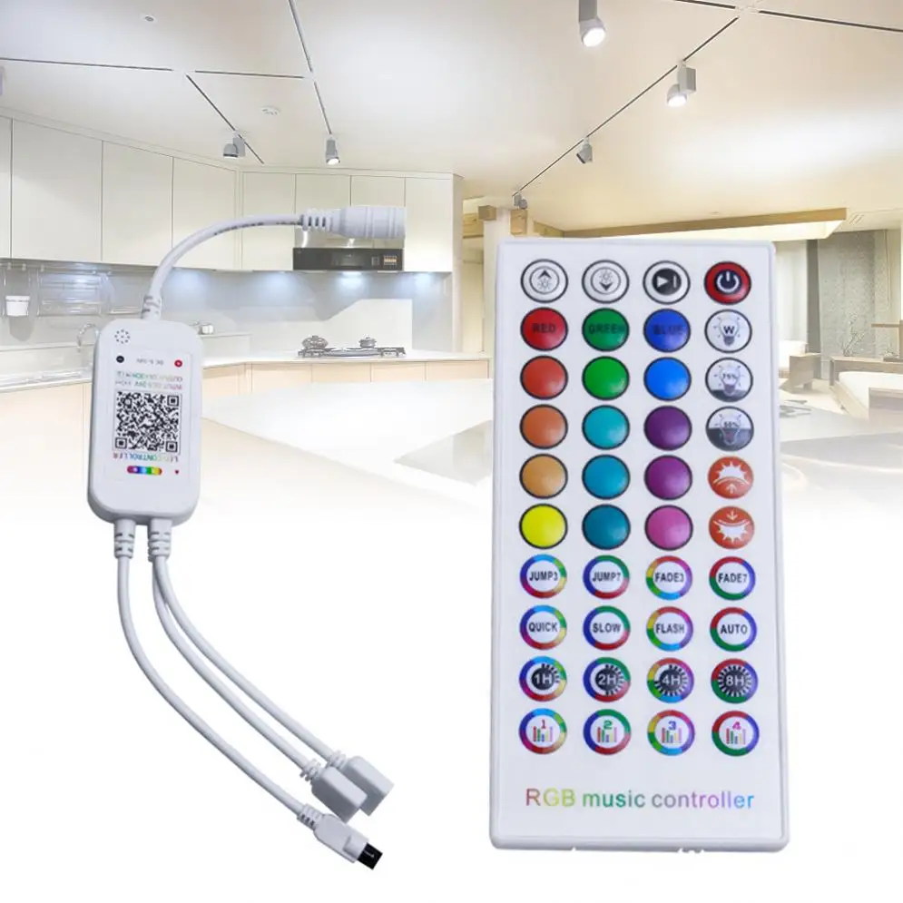 40Key Bluetooth-compatible Music Controller Wireless LED RGB Timing Controller for LED Strip Light