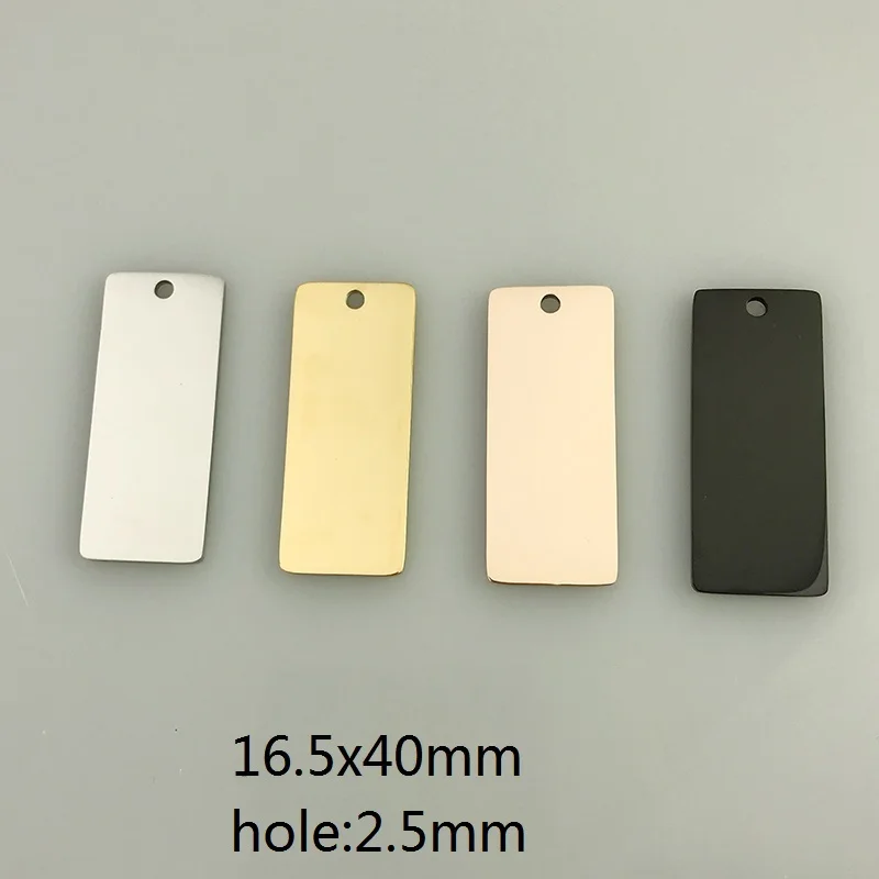 각인 가능한 직사각형 태그, 키체인 태그, 레이저, 디자인 또는 텍스트, 직사각형 참, 커스텀 키체인 태그, 30 개/로트