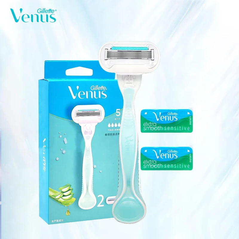 Женская бритва Gillette Venus Breeze, 3-слойная бритва из нержавеющей стали, бритвенные лезвия для девушек, для тела, лица, ног, бритва для удаления волос