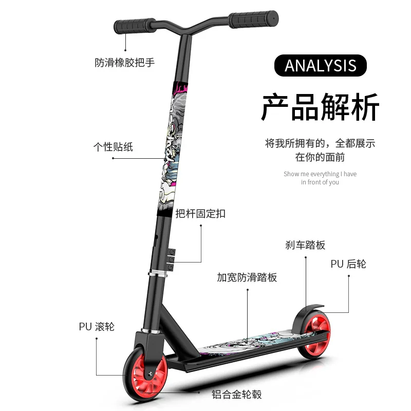 Apollo Eagle Trottinette Freestyle 110 mm Full Alu Core ABEC-9 IHC Semi