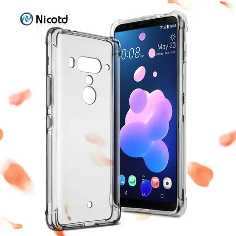 Custodia antiurto con cuscino d'aria per HTC U12 Plus Life u11 Eyes Desire 12s Cover posteriore in silicone per custodie HTC U Play U Ultra X10
