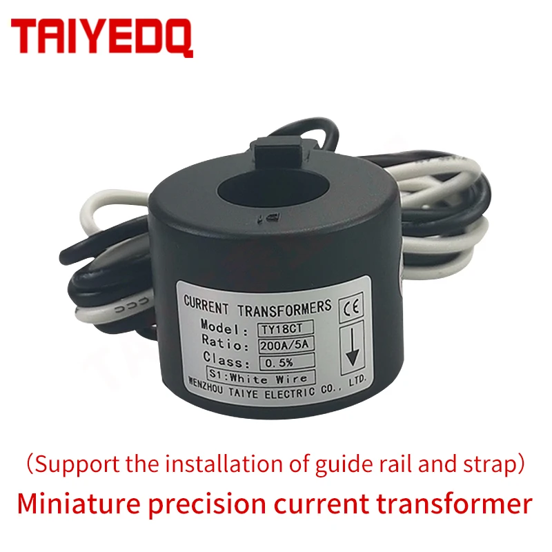 

Clamp current transformer toroidal current transformer KCT18 50A 75A 100A 150A 200A Din Rail CT sensor