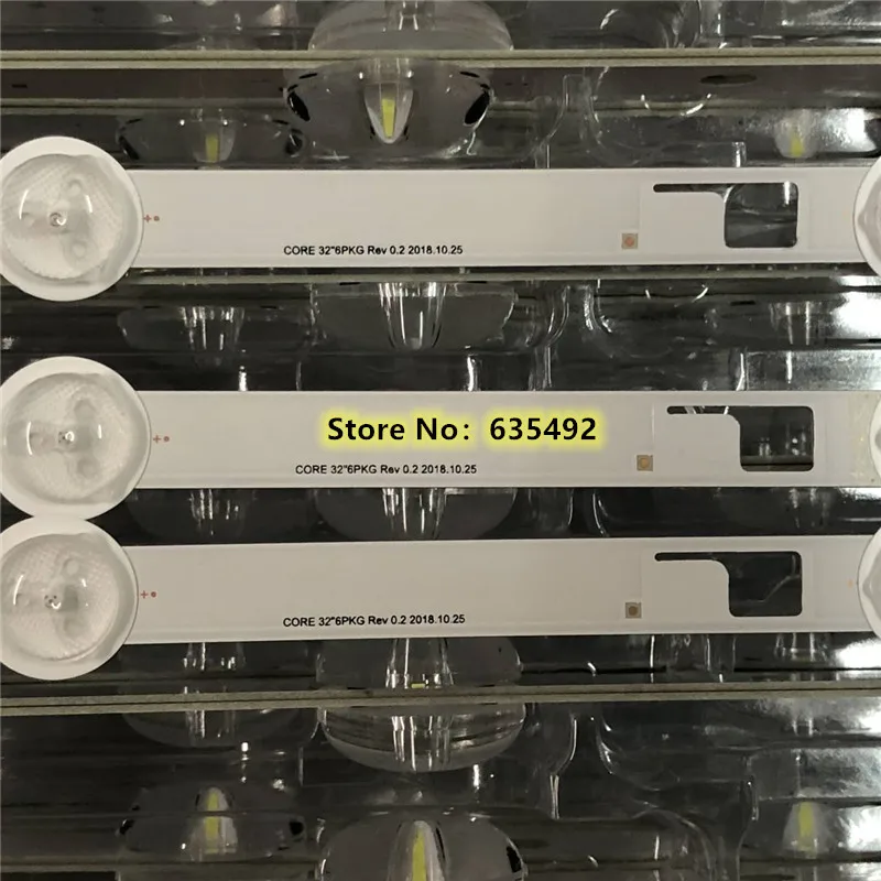 

30PCS ED Backlight Srip For TOS H IBA 32W2433D 32W2453RK PEV3232-01Y LED BAR CORE 32" 6PKG REV 0.2 2013.10.07