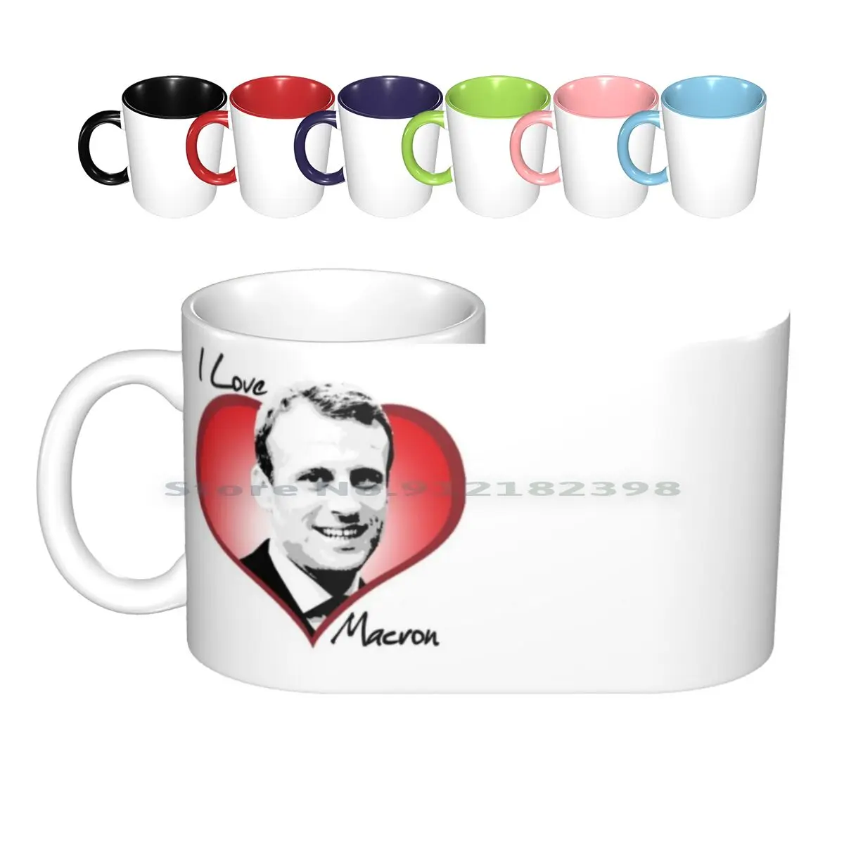 I Love Ceramic Mugs Coffee Cups Milk Tea Mug I Love Love Heart President En Marche For President Emmanuel Emmanuel France