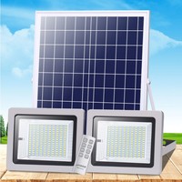 LED Floodlights 120W 200W 400W 500W 600W Solar Outdoor Waterproof IP66 Flood Light Garden Landscape Lighting With Remote Control