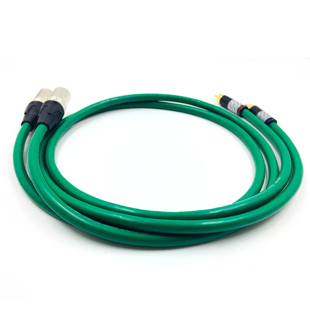 Thouliess Paar Koolstofvezel RCA naar XLR Gebalanceerde Audiokabel RCA Male naar XLR Male Interconnect Kabel met MCINTOSH USA-Kabel