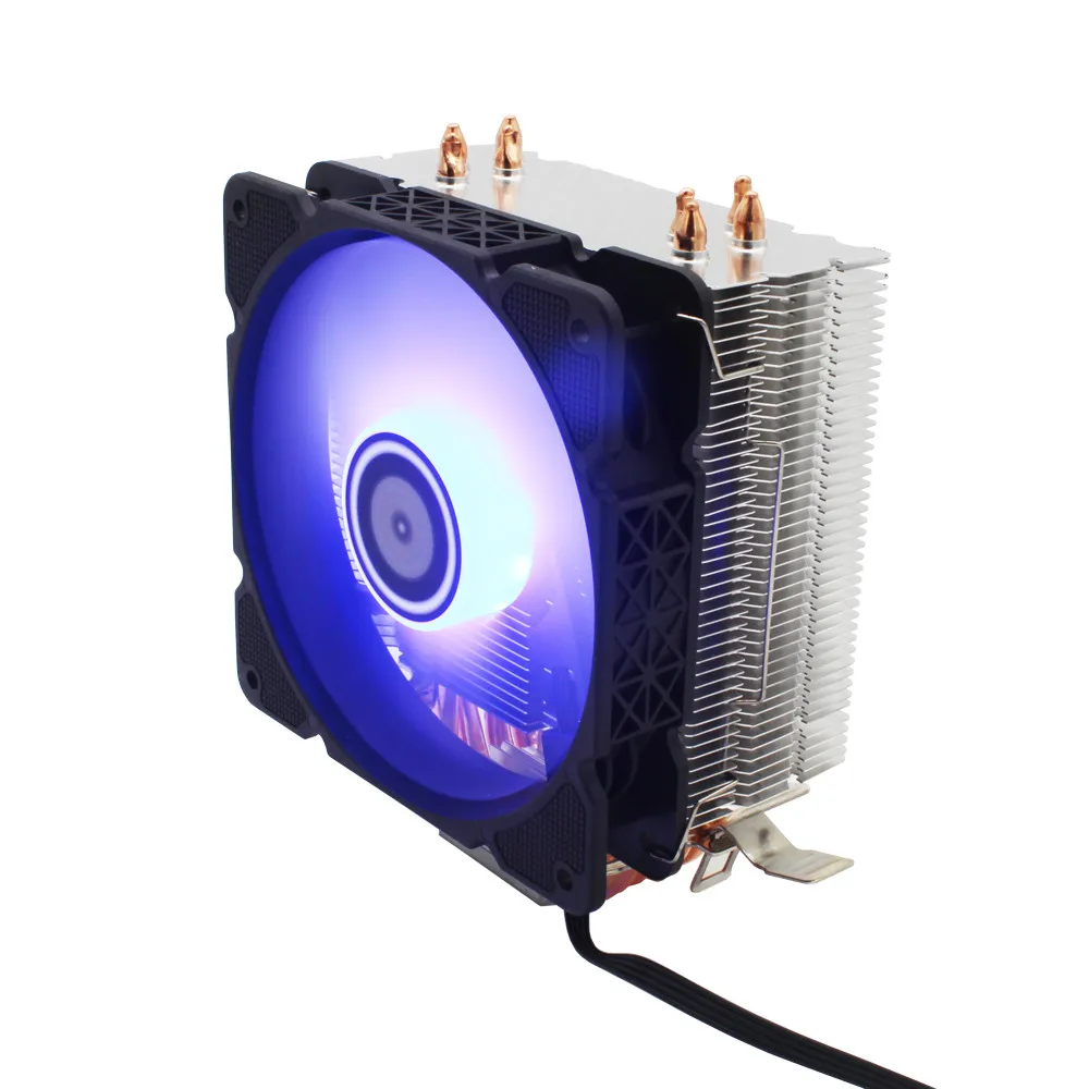 

CPU Cooler 4pin 12025 Quiet Cooling Fan 4 Heatpipe Radiator for Intel LGA 1150 1151 1155 1156 1366 2011 AMD AM3 AM4 Cooling