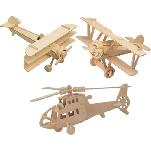 

Lederax 3D Wooden Model Plane Set