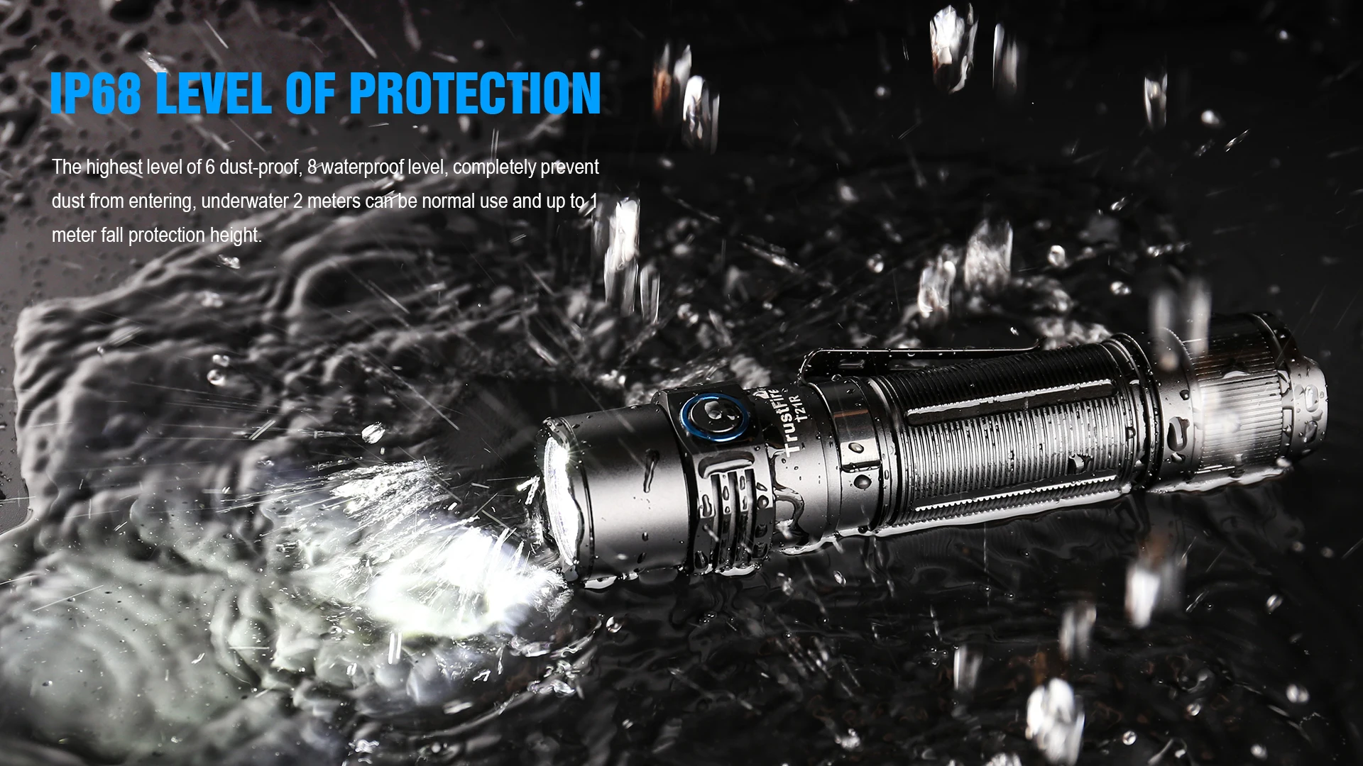 Trustfire T21R Taktische LED-Taschenlampen, 2600 lm, Typ C, USB wiederaufladbar, 21700, leistungsstarke Außenbeleuchtung, Hochleistungs-Laternen-Taschenlampe – Detail 7