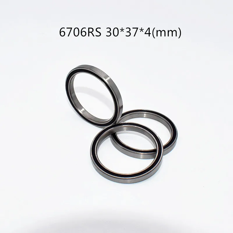 6706RS Bearing 1pcs 30*37*4(mm) free shipping chrome steel rubber Sealed High speed Mechanical equipment parts