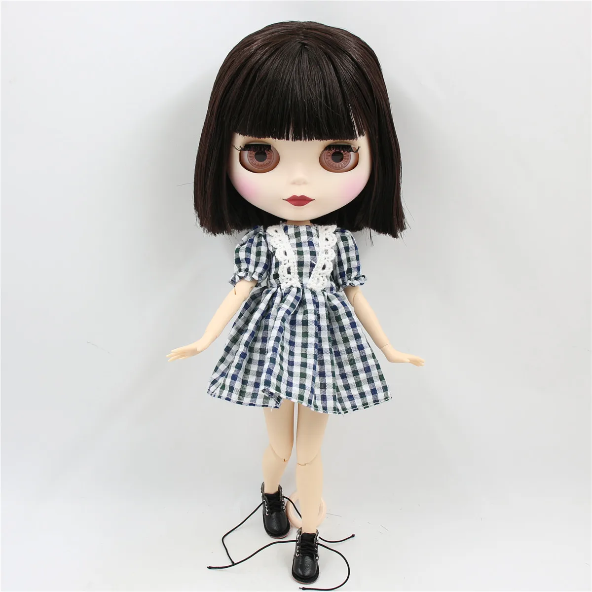 ICY DBS Blythe lalka 1/6 bjd wspólne ciało krótkie brązowe włosy matowa twarz 30cm zabawka dziewczyny prezent anime