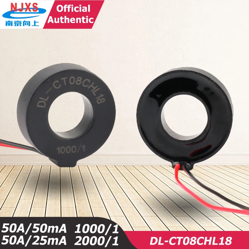 NJXSE DL-CT08CHL18 Micro Precision Current Transformer 1000/1 2000/1 10A 20A 30A 50A 100A AC High Quality Current Transformer CT