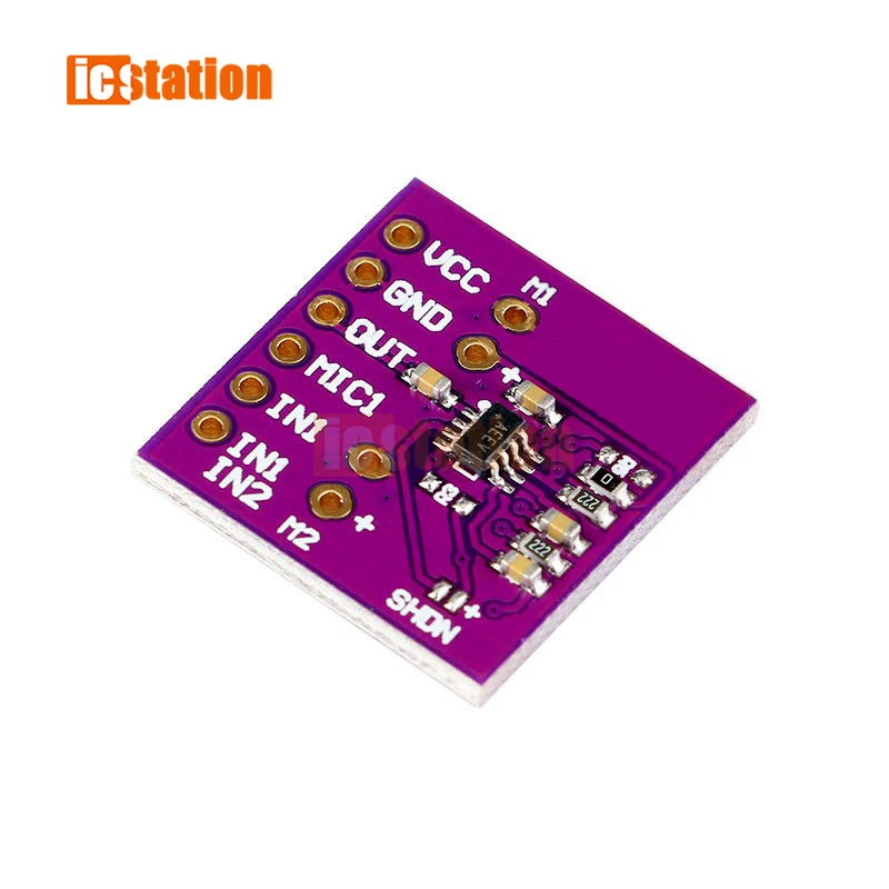 Микрофонный модуль MAX9813H, микрофонный усилитель, усилитель, модуль с двойным входом и фиксированным коэффициентом усиления, встроенная функция смещения