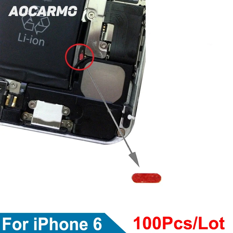 

1x2.2mm 100Pcs/Lot Water Damage Seal Warranty labels Indicator Set Sensors Motherboard Waterproof Red Stickers For iPhone 6 4.7"