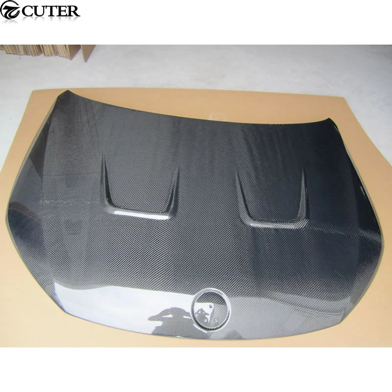 r Style Carbon Fiber Front Hood Engine Bonnet Covers for Volkswagen Vw Scirocco 2009-2014